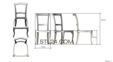 Chair (STUL_0075) 3D models for cnc